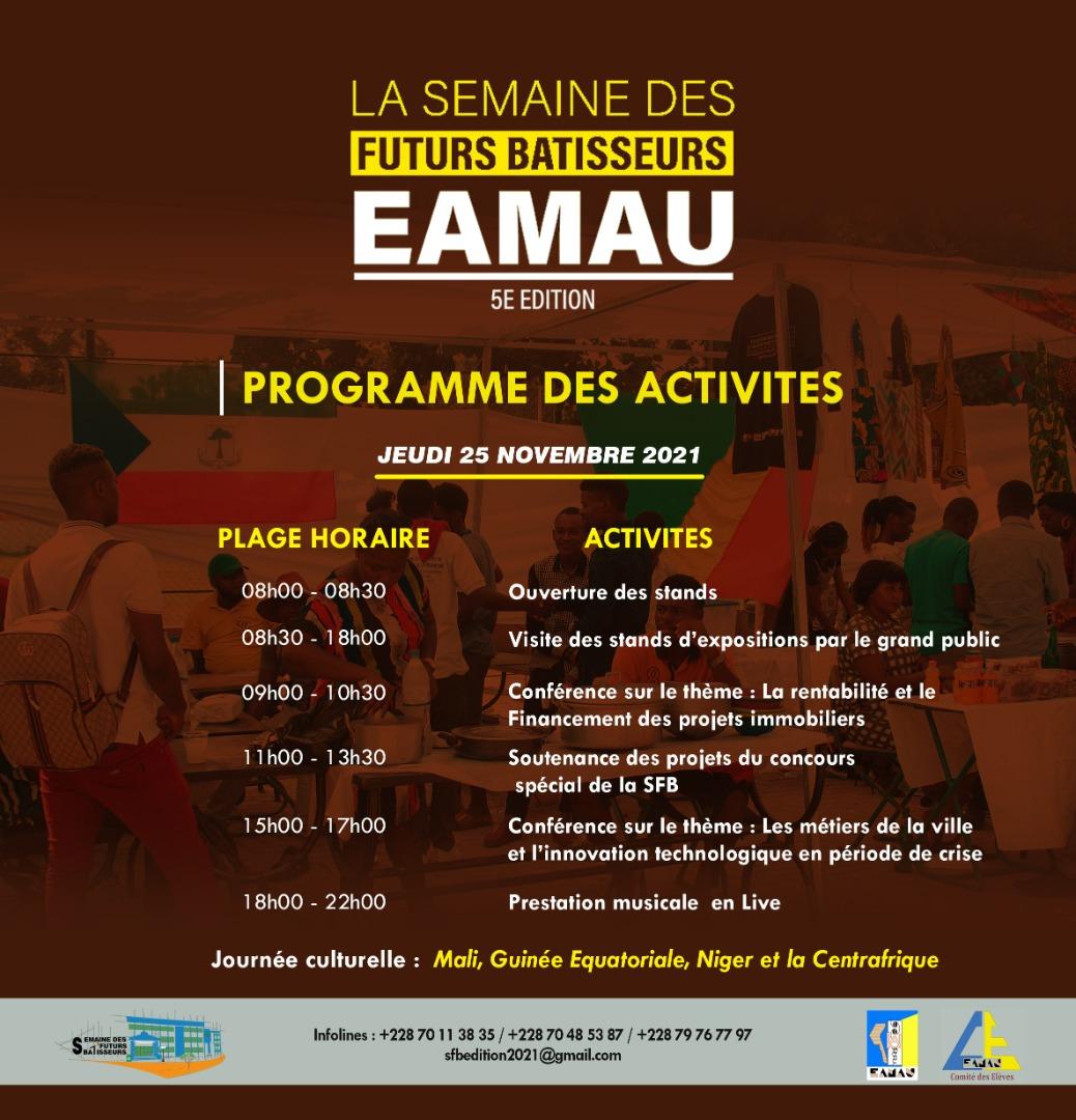 Cinquième édition de la Semaine des Futurs Bâtisseurs sur le campus EAMAU