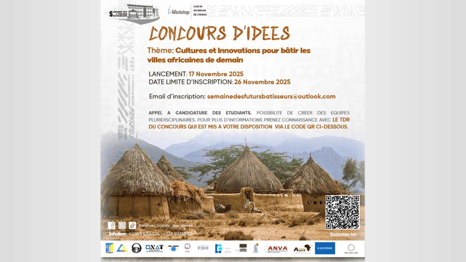 Concours d’idée dans le cadre de la 7ème édition de la semaine des futurs bâtisseurs